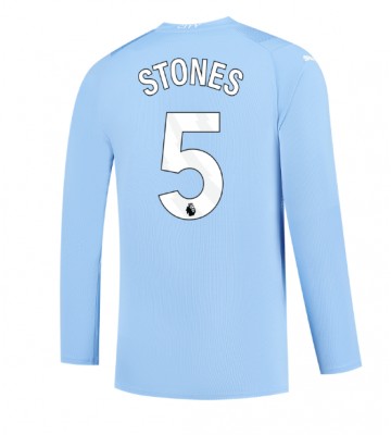 Manchester City John Stones #5 Koszulka Podstawowych 2023-24 Długi Rękaw